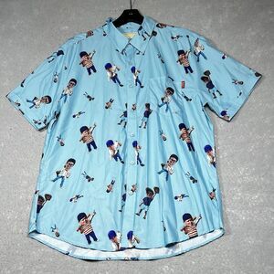 The Sandlot x RSVLTS Button Down Shirt “BOBBLEHEAD” ALL OVER PRINT Short Sleeve